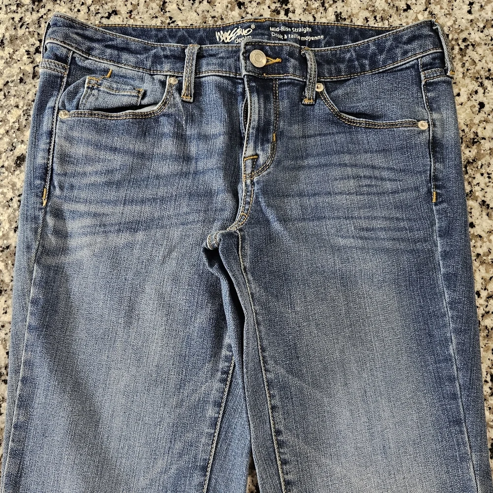 Massimo mid-rise Straight blue jeans - Picture 2 of 9